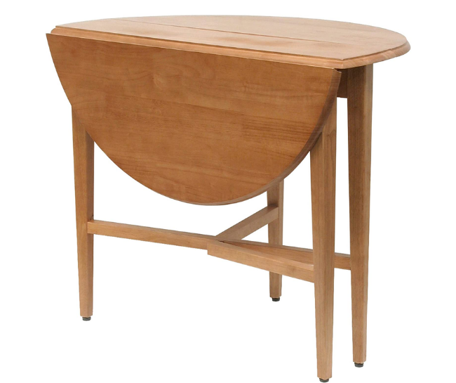 Drop Leaf Table For Small Spaces  -  Oval Drop