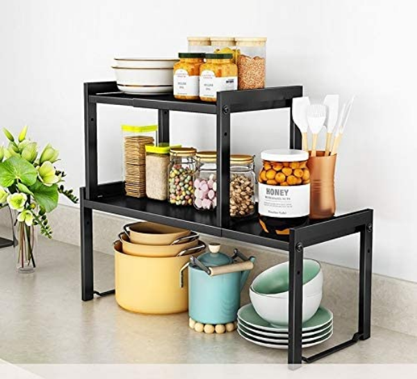 Small Apartment Kitchen Organization - riser