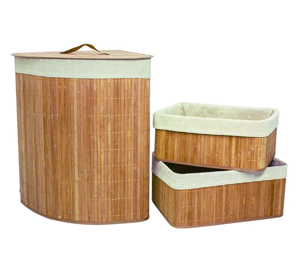 Laundry Hampers For Small Spaces  - corner hamper