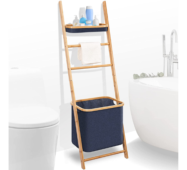 Laundry Hampers For Small Spaces  - Ladder hamper