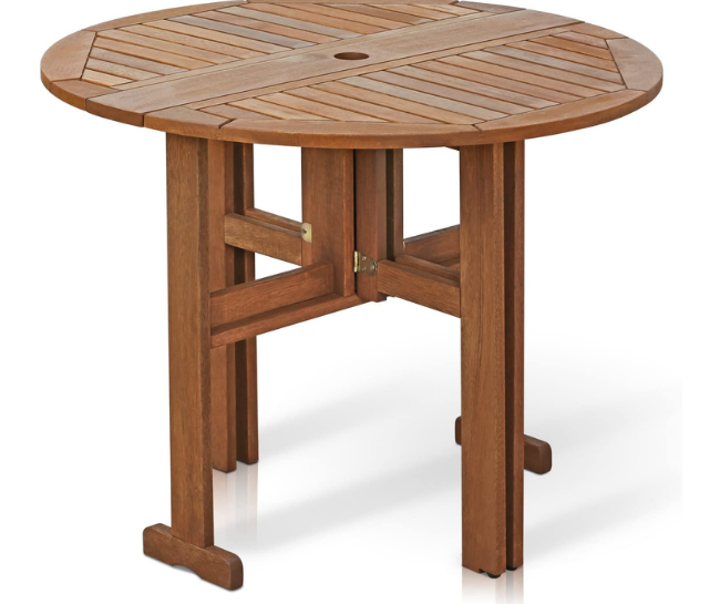 Drop Leaf Table For Small Spaces  -  Oval Patio