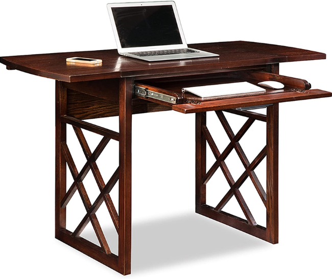 Chocolate Oak Drop Leaf Computer/Writing Desk