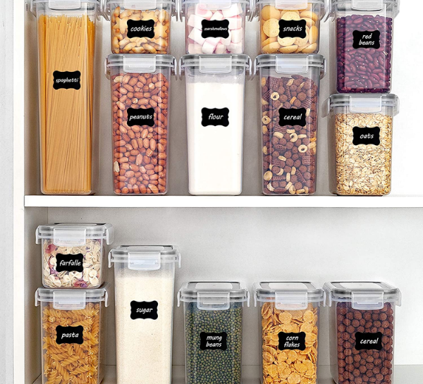 Small Apartment Kitchen Organization - storage containers
