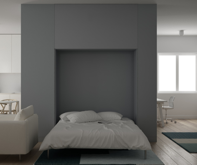 Murphy bed furniture for a studio apartment