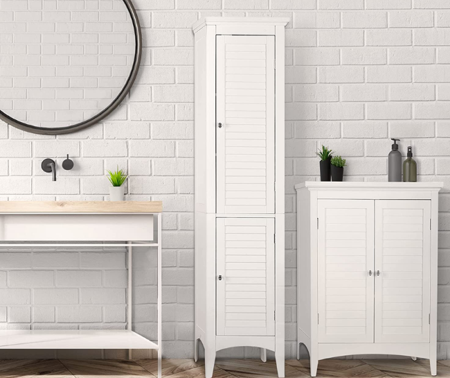 small corner cabinets for bathroom - Tower freestanding cabinet