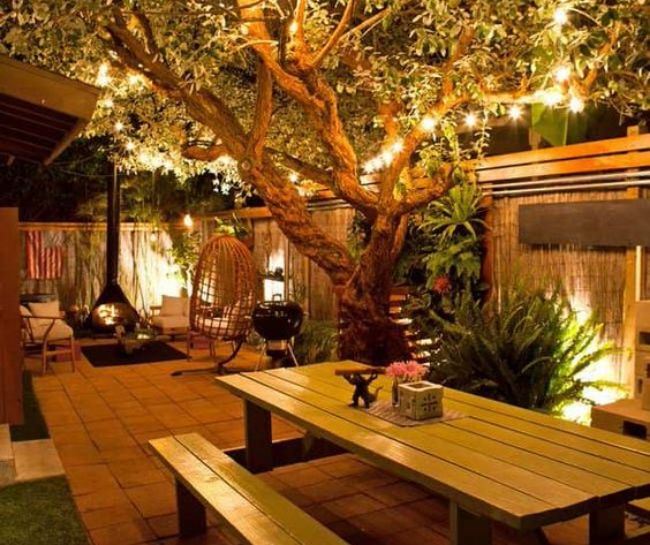 Garden lights for apartment balcony lighting ideas