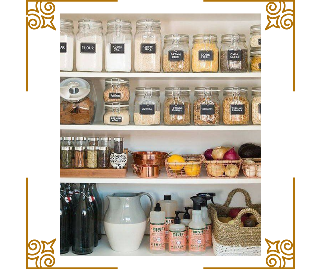 Small Deep Pantry Organization Ideas l Labeling