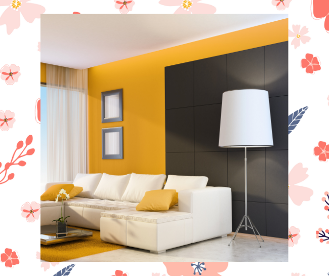 Yellow living room